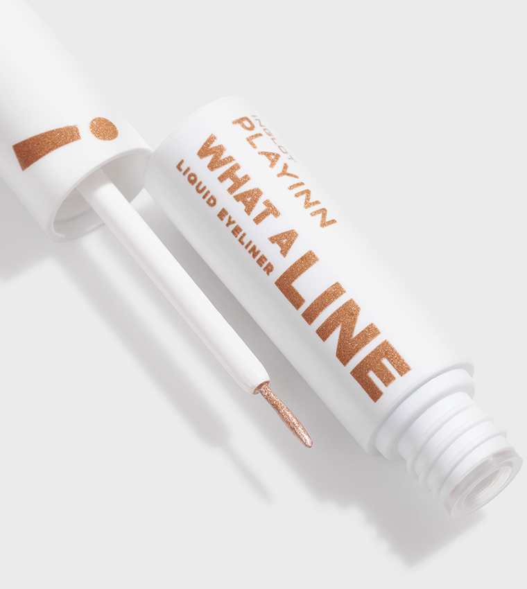 Playinn What A Line! Liquid Eyeliner - Powerful Gold 14, 3.5ml