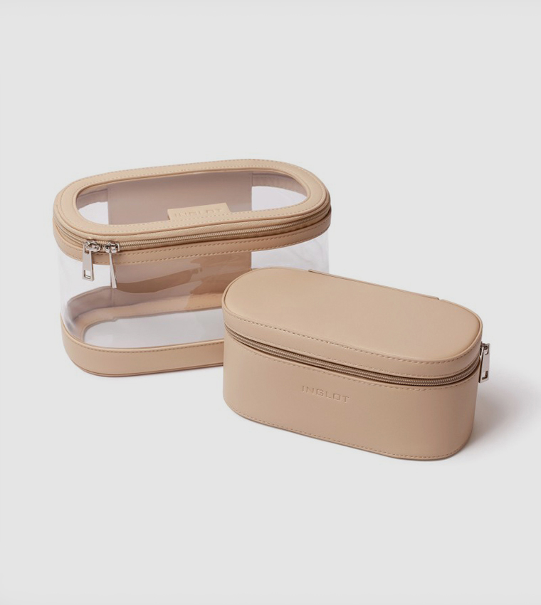 Cosmetic Bag Set - Beige