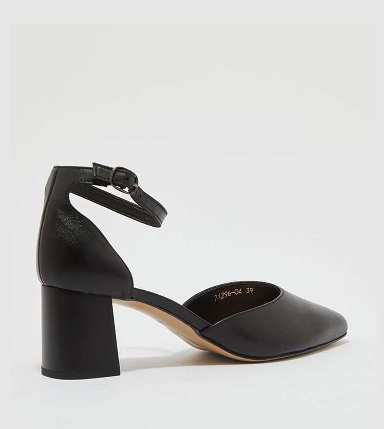 Buy Lasocki CCC Ankle Strap Block Heel Pumps In Black 6thStreet UAE