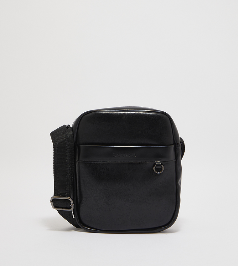 Buy Lanetti @ CCC Solid Classic Messenger Bag In Black | 6thStreet Bahrain