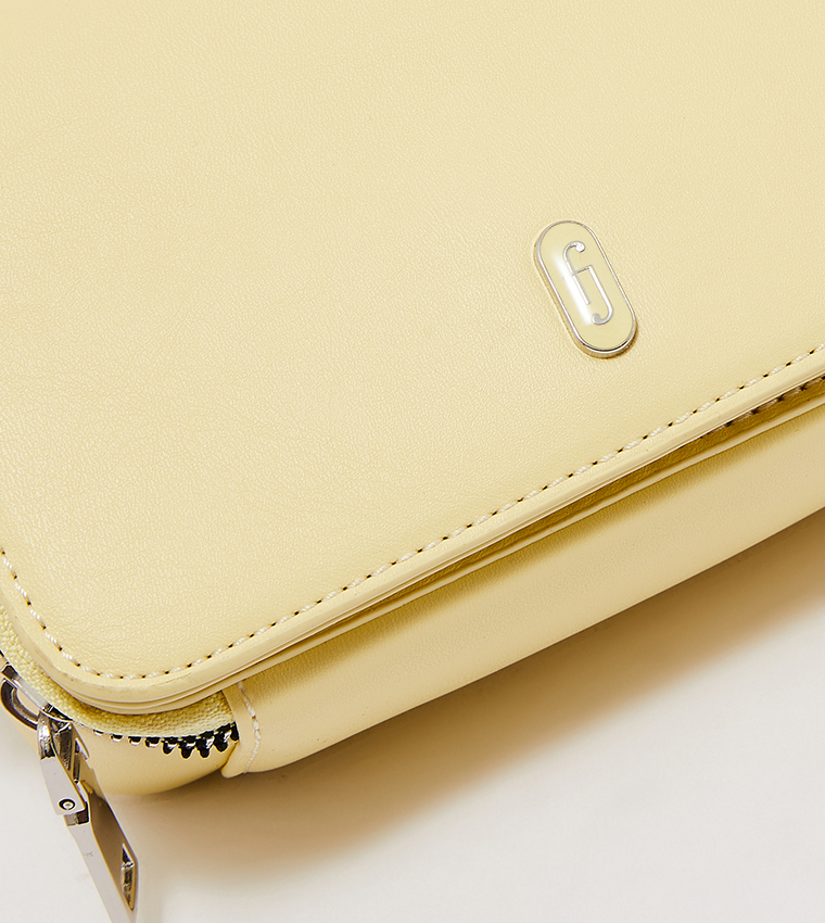 Buy Jenny Fairy CCC Classic Flap Cross Body Bag In Yellow 6thStreet UAE