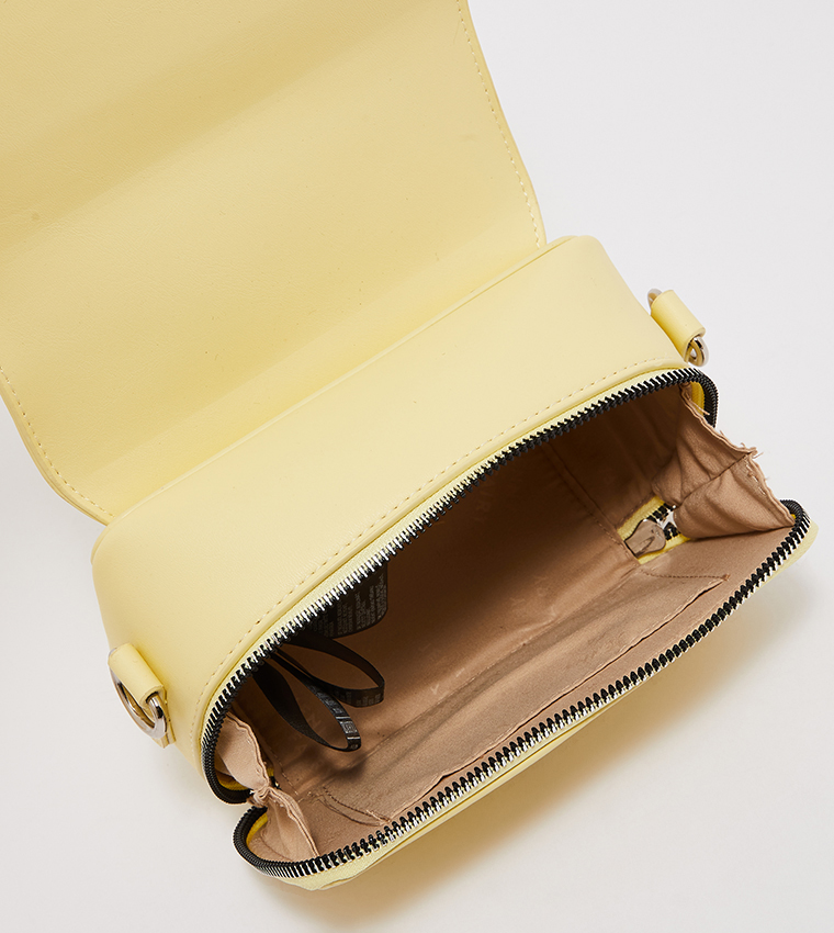 Buy Jenny Fairy CCC Classic Flap Cross Body Bag In Yellow 6thStreet UAE