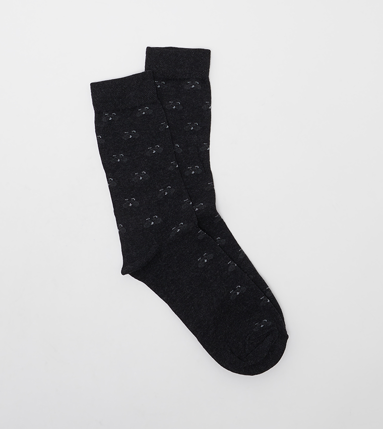 Patterned Crew Socks