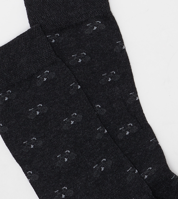 Patterned Crew Socks