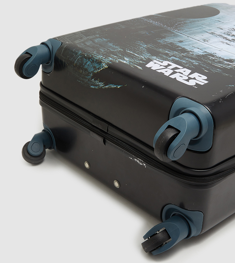 Buy STAR WARS CCC Graphic Printed Trolley Bag In Black