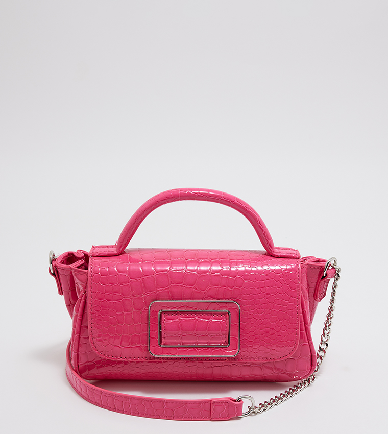 Pink store croc bag