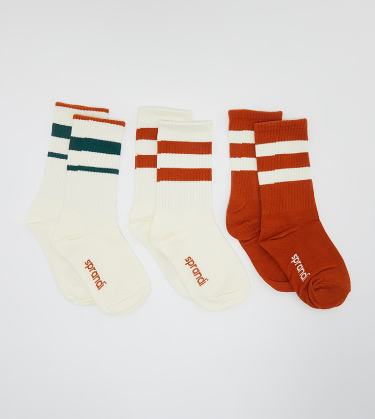 Pack of 3 Printed Socks