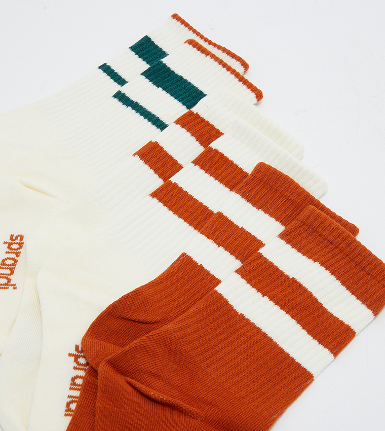 Pack of 3 Printed Socks