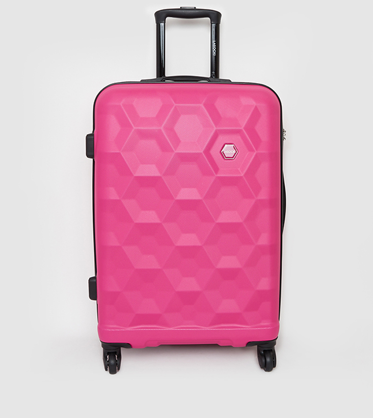 Pink cheap trolley bag