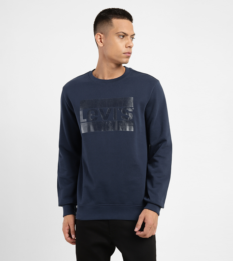 Printed crew neck sale sweatshirts