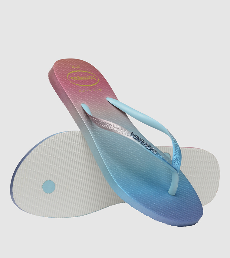 Slim Gradient Sunset Flip Flops
