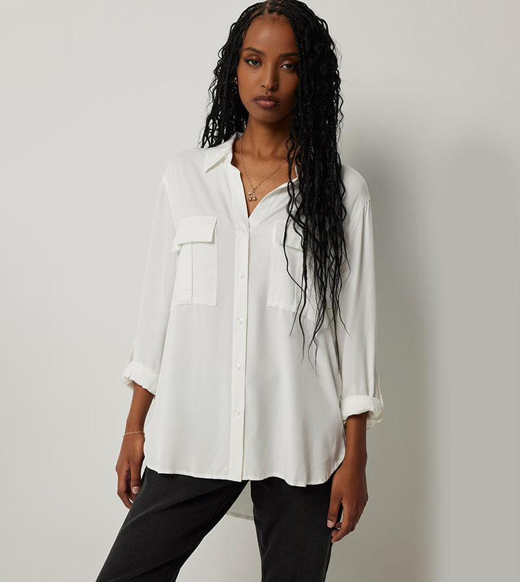 Solid Relaxed Fit Shirt