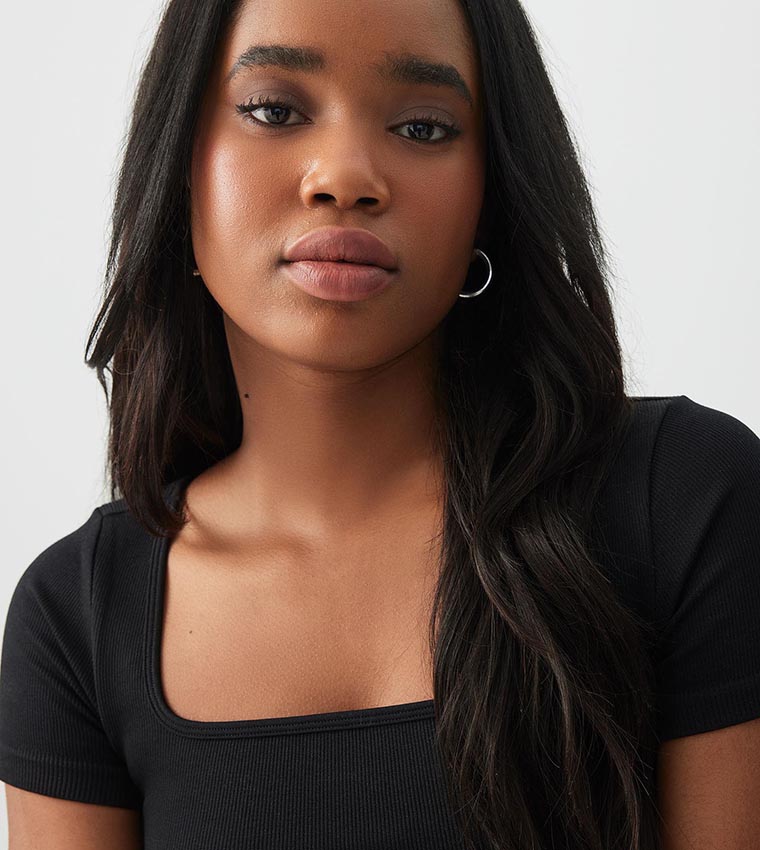 Seamless Square Neck Crop Top