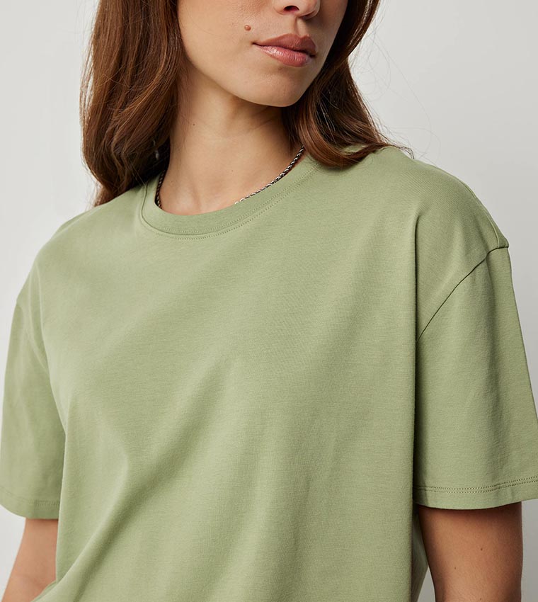 Solid Organic Cotton Crop T-Shirt