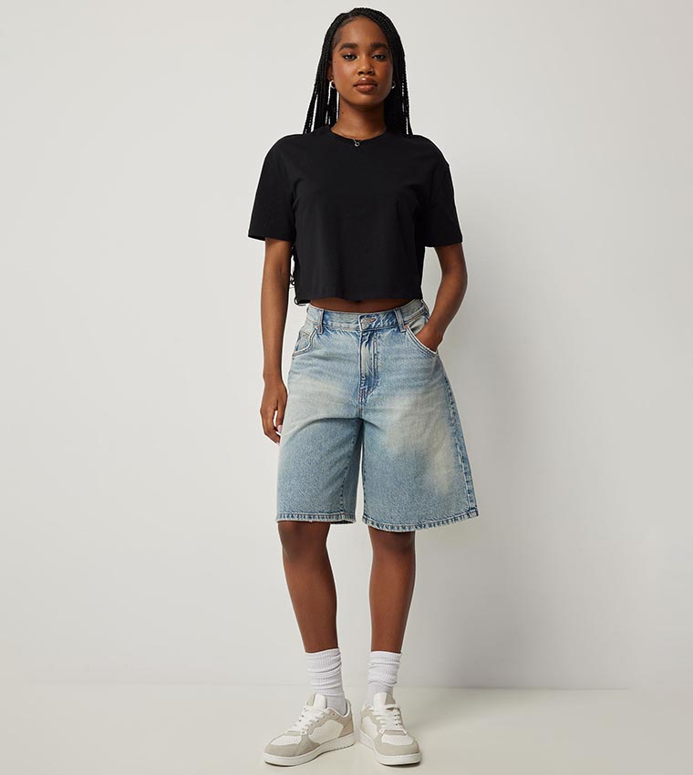 Solid Organic Cotton Crop T-Shirt