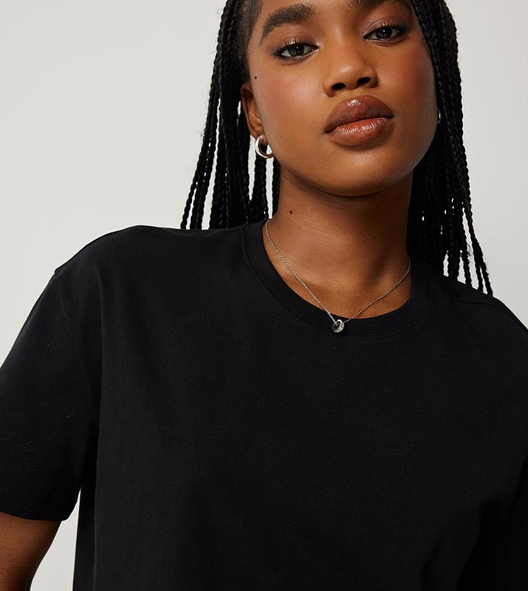 Solid Organic Cotton Crop T-Shirt