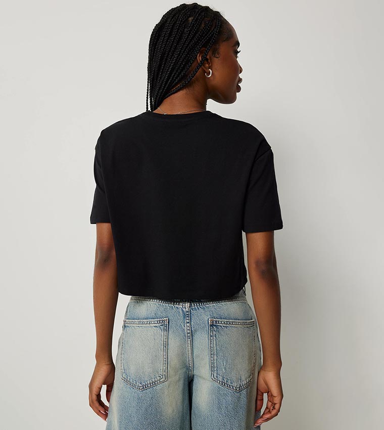 Solid Organic Cotton Crop T-Shirt