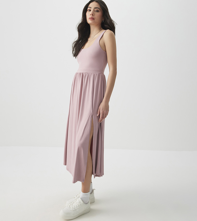 knee length dresses for ladies Strapless Mesh Midi Dress  Ardene