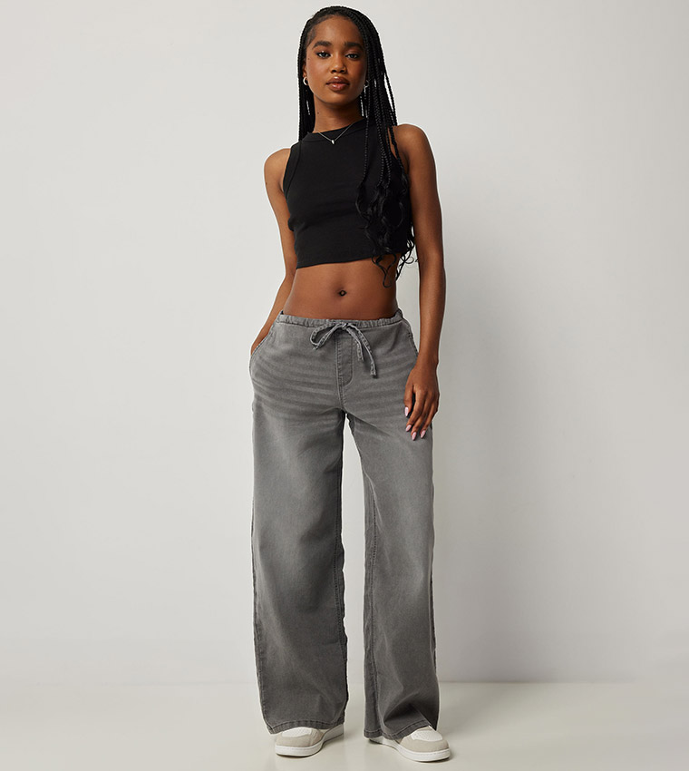 Ribbed Cropped Tank Top