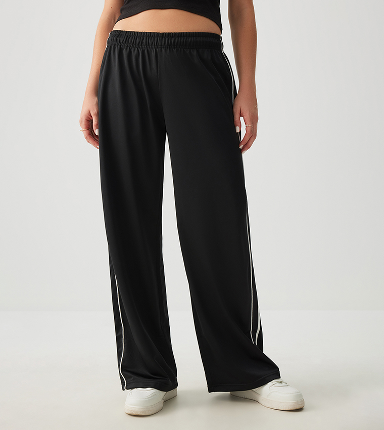 Contrast Detail Scuba Track Pants