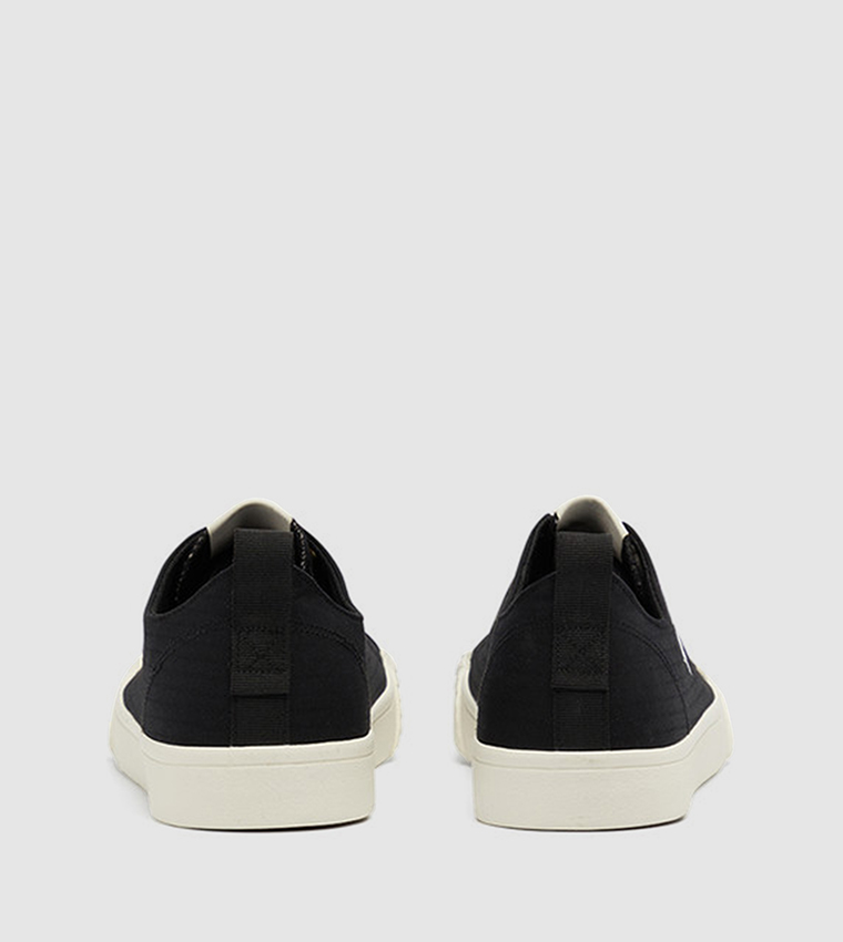 HARISON Logo Detail Lace-Up Canvas Shoes
