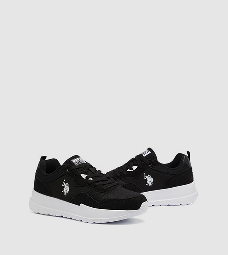 JOHNNY Logo Detail Lace-Up Sneakers