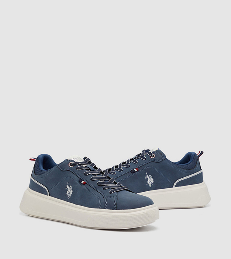 NATEN Logo Detail Lace-Up Sneakers