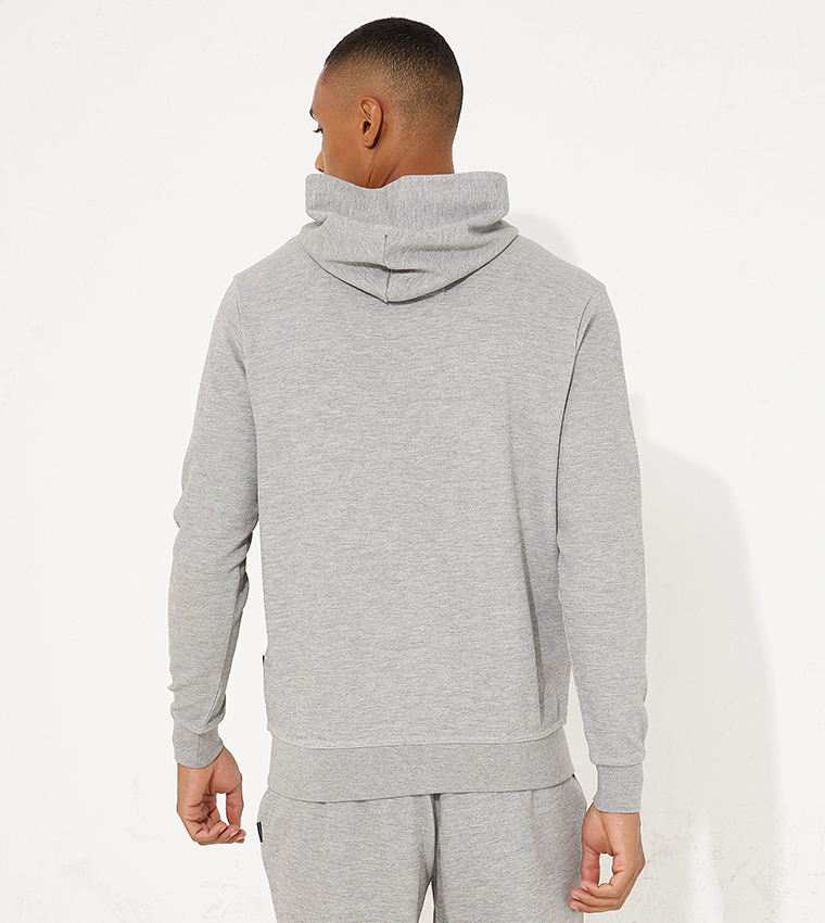 Logo Embroidered Full Zip Hoodie