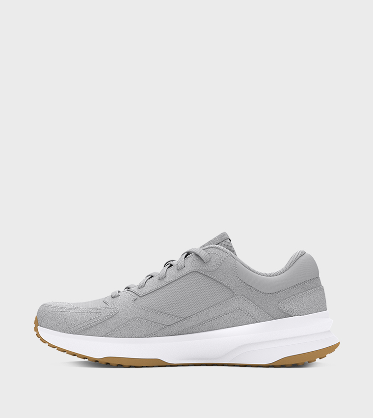 EDGE Logo Detail Suede Low-Top Sneakers