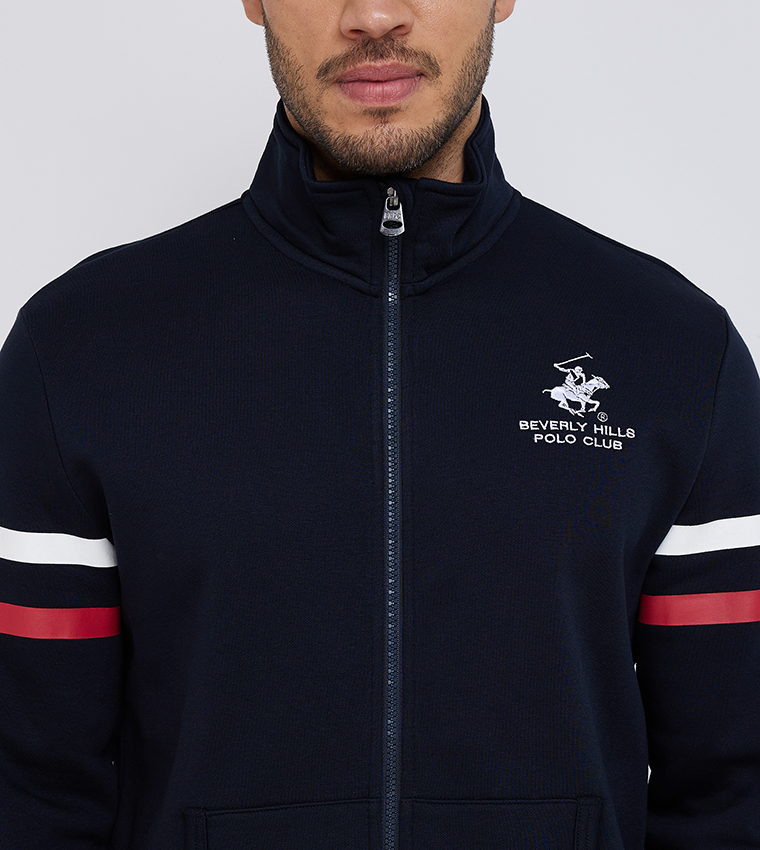 Logo Embroidered Zip-Through Jacket