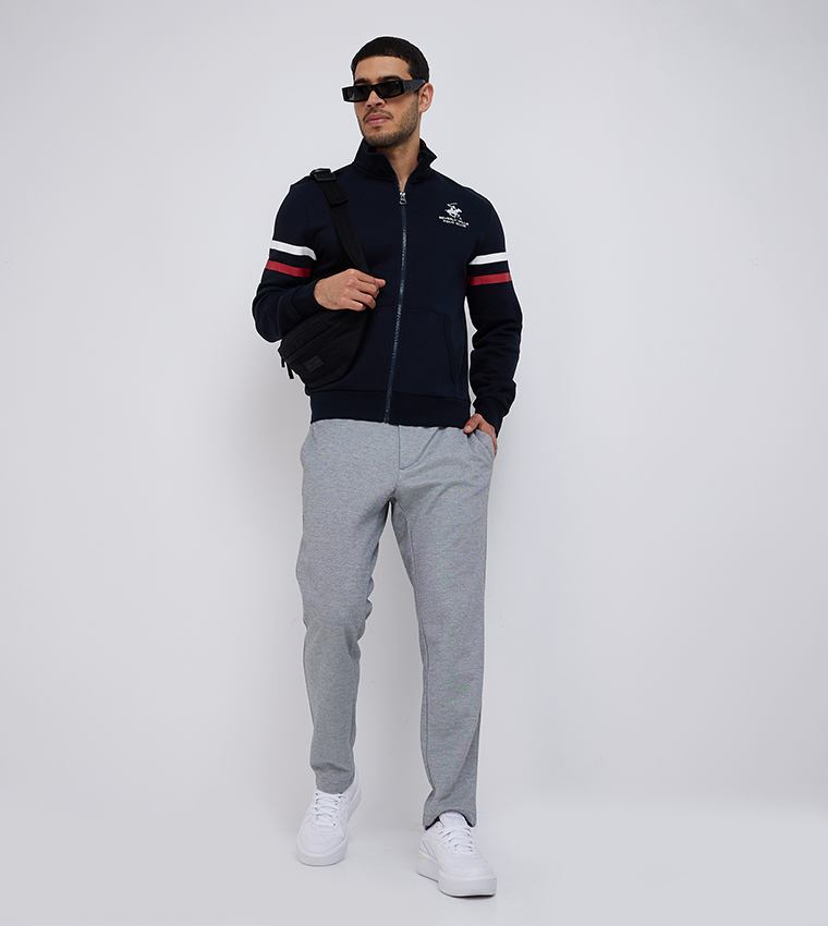Logo Embroidered Zip-Through Jacket