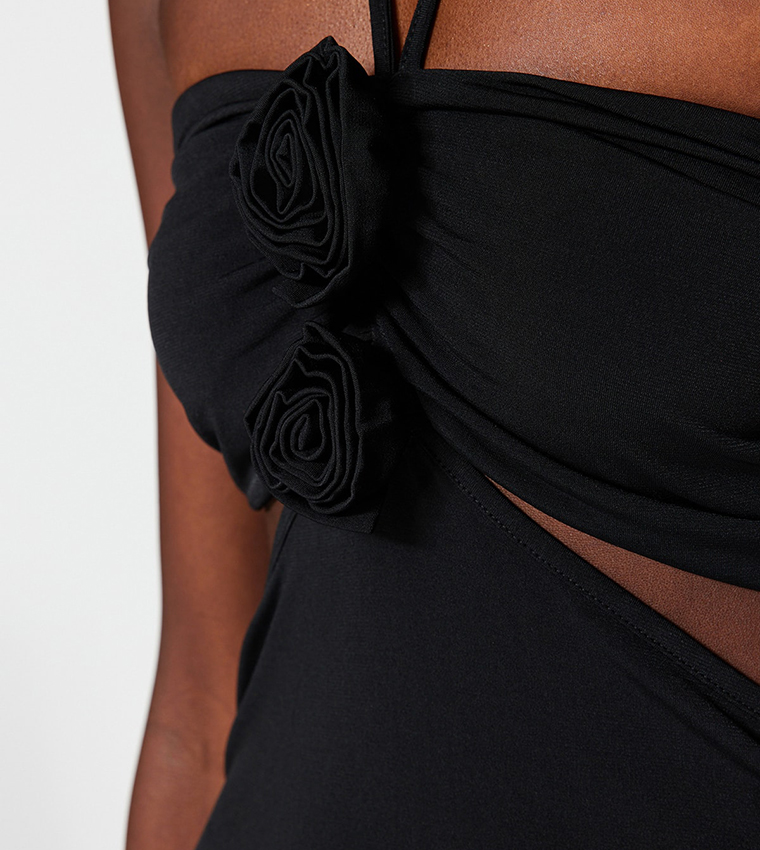 club monaco klayton dress Bow Dress Take A Bow Black Cream Velvet Strapless Maxi Dress With Mini dress