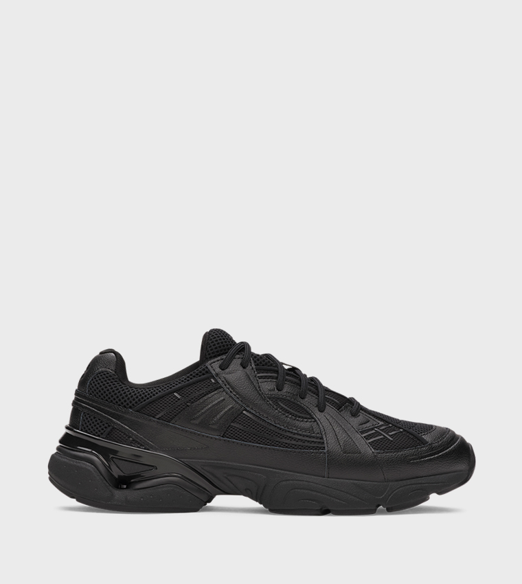 SOLA Textured Low-Top Sneakers