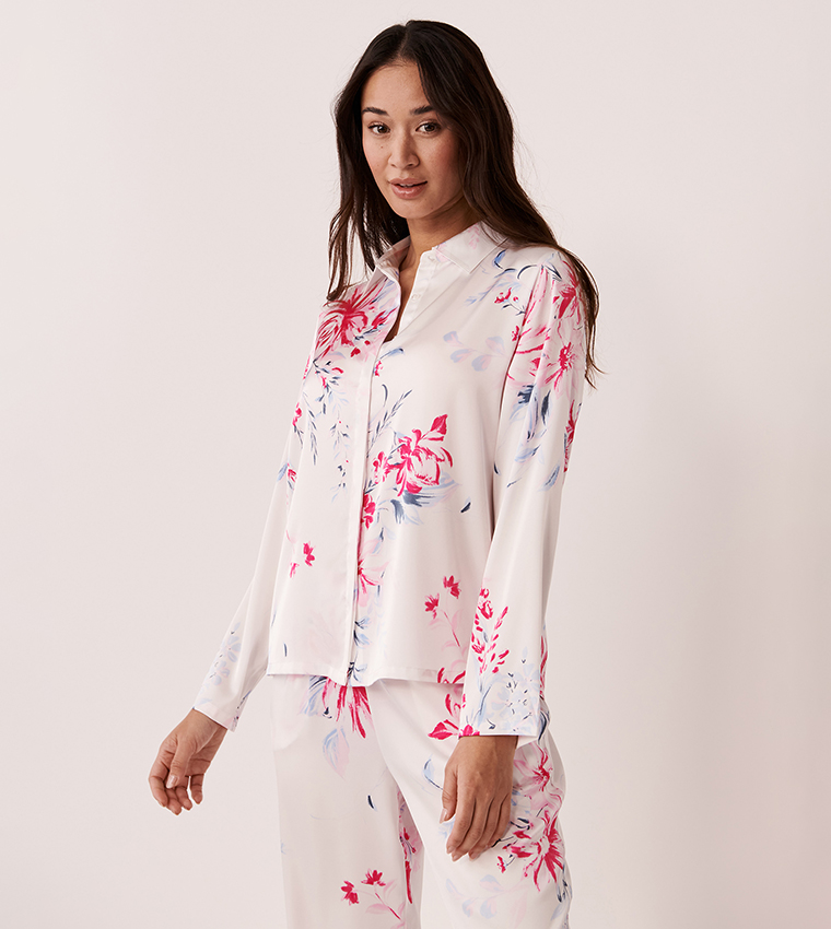 Satin Long Sleeves Button-Down Shirt