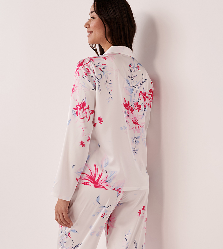 Satin Long Sleeves Button-Down Shirt