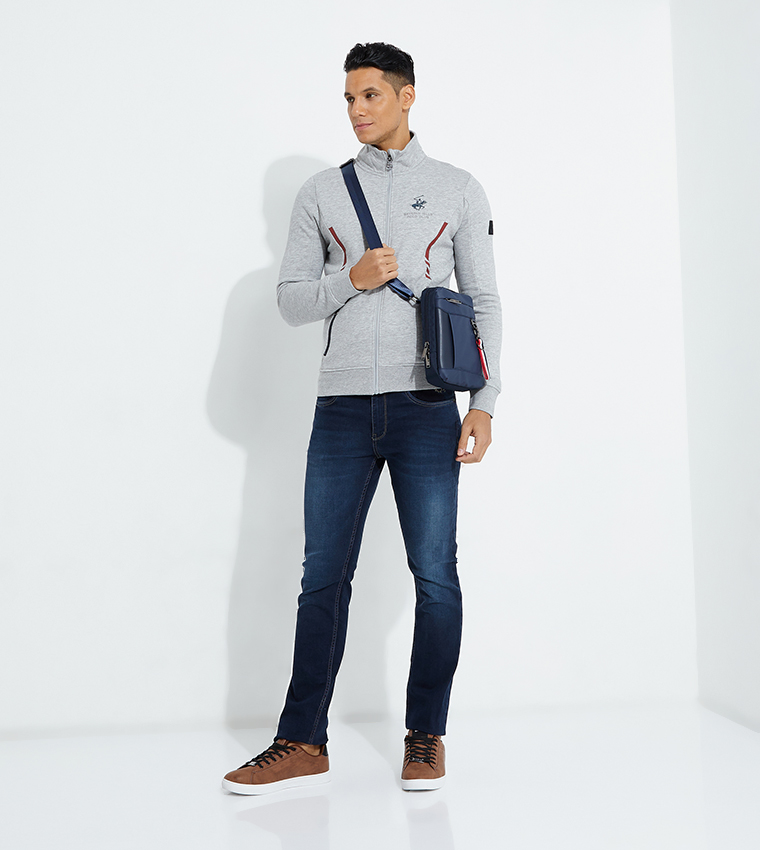 Full Zipper Mock Neck Jacket