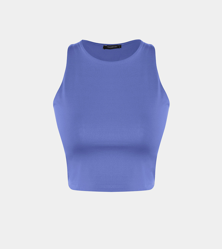 Solid Cropped Tank Top