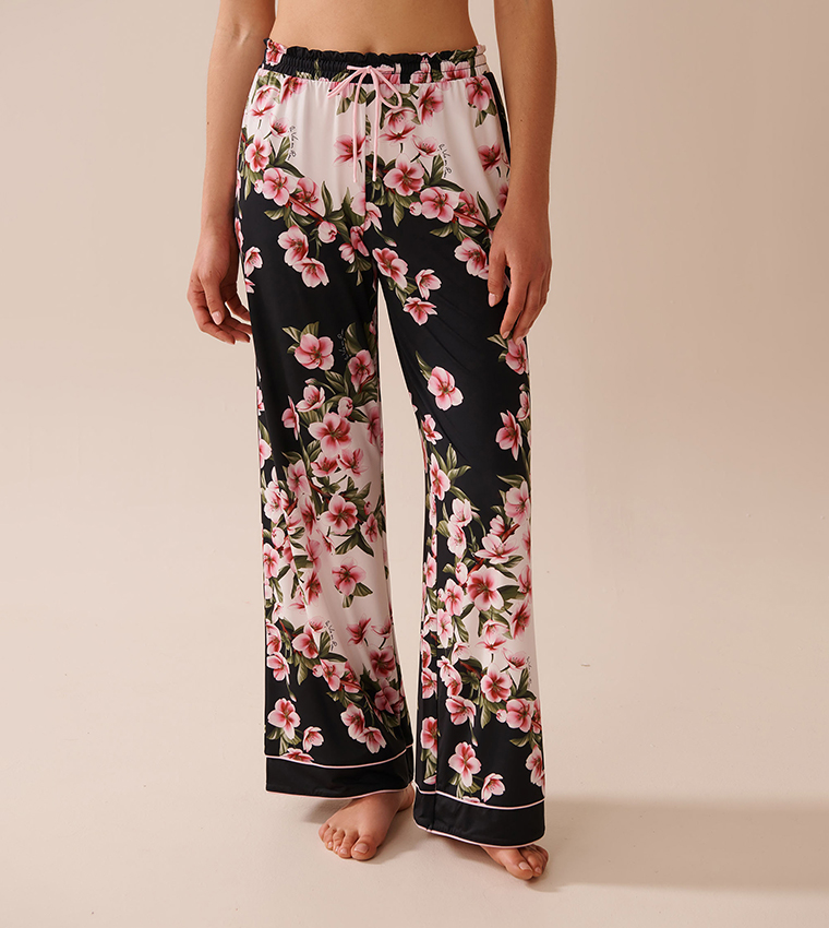 Cherry Blossom Print Recycled Fibers Pyjama Pants