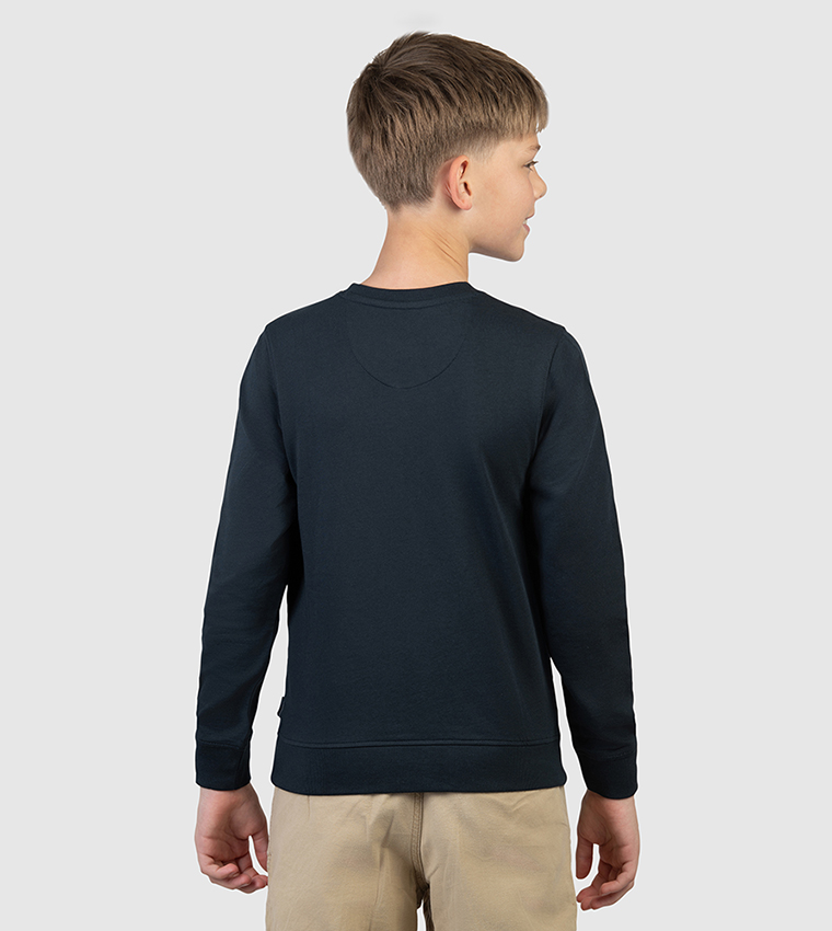 Printed Pop-Over Long Sleeves Sweatshirt