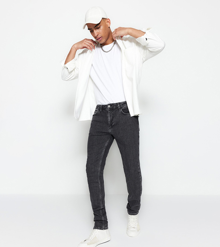 Skinny Fit Mid-Rise Jeans