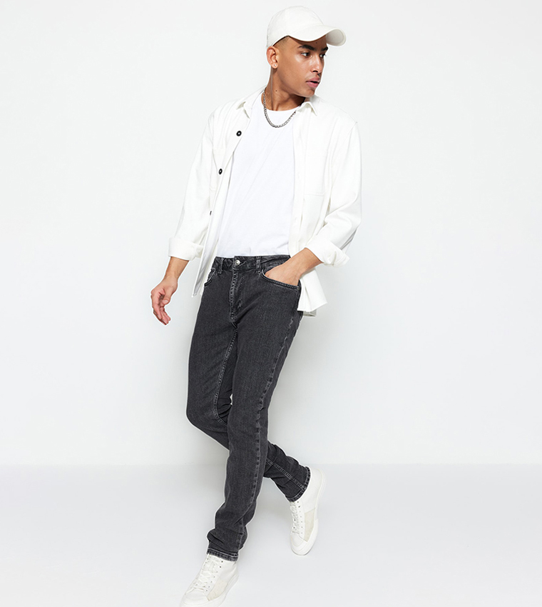 Skinny Fit Mid-Rise Jeans