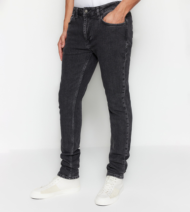 Skinny Fit Mid-Rise Jeans