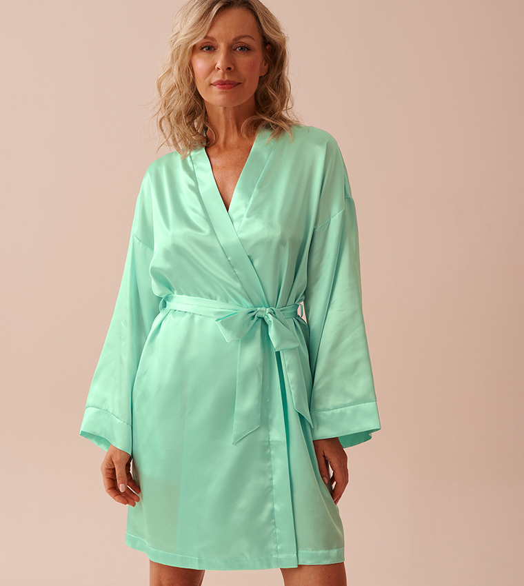 Shiny Satin Kimono