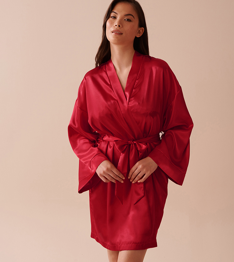 Shiny Satin Kimono