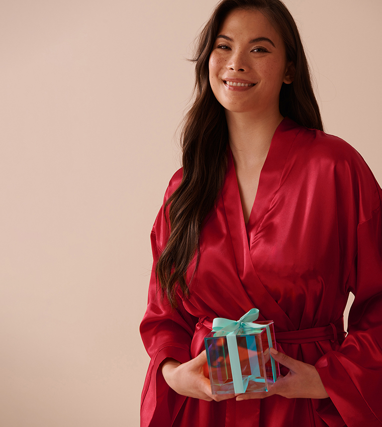 Shiny Satin Kimono