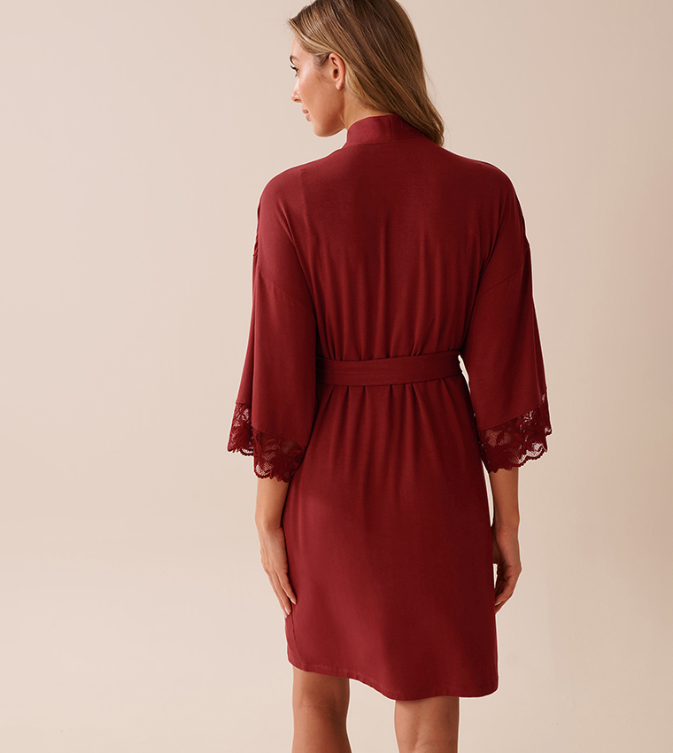Lace Detail Modal Sleep Robe