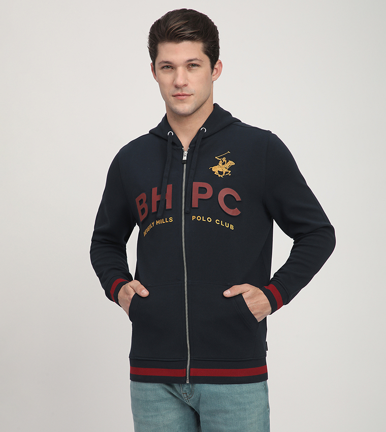 Logo Printed Hooded Jacket