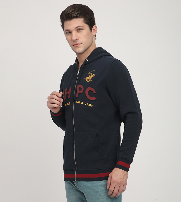 Logo Printed Hooded Jacket