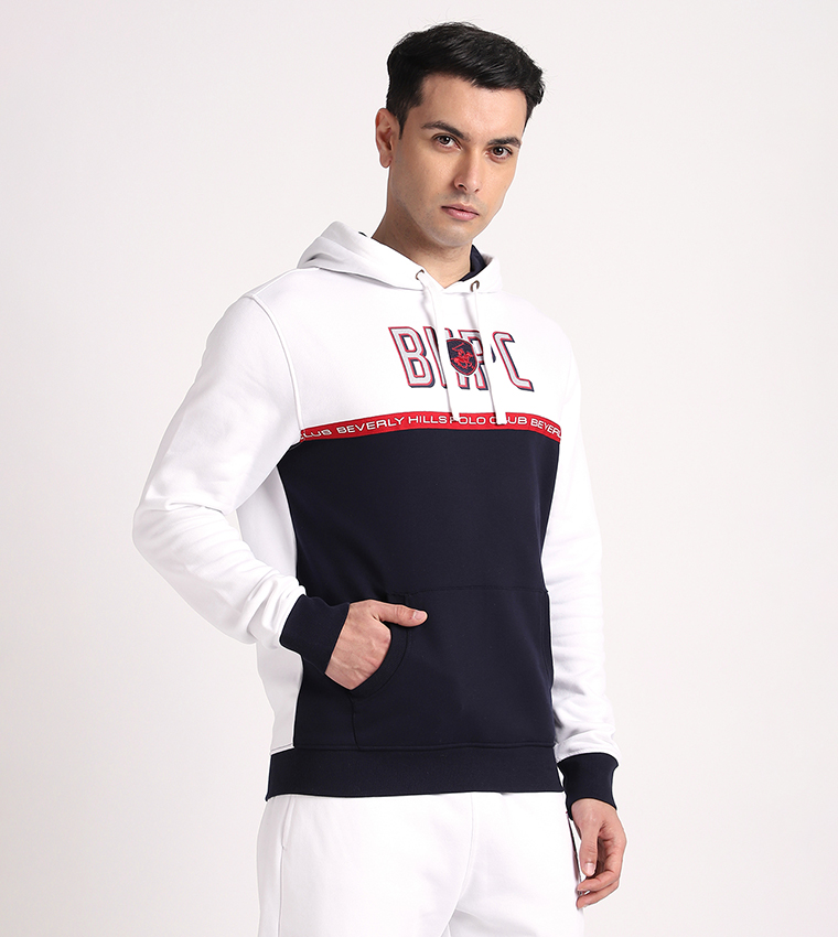 Color Block Long Sleeves Hoodie