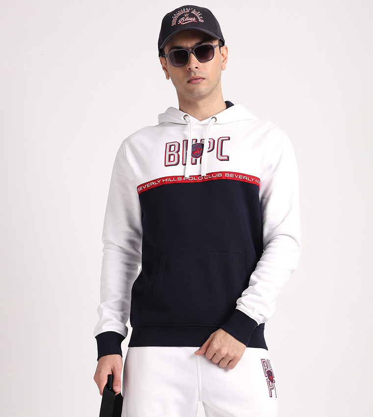 Color Block Long Sleeves Hoodie